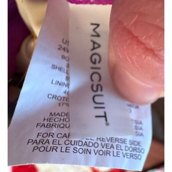 Magicsuit Womens Swimwear Plus Solid Bianca V-Neck Soft Cup Halter One Piece 24W - Picture 13 of 15